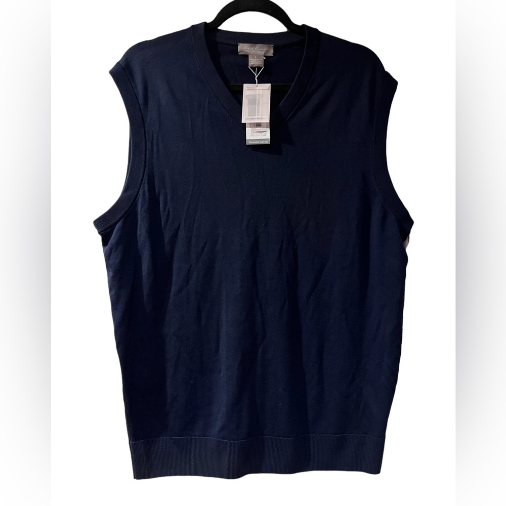 NWT Daniel Cremieux Signature Collection Washable Merino Vest